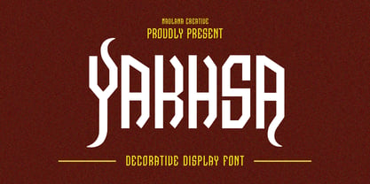 Yakhsa Decorative Display Font Font Poster 1