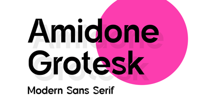Amidone Grotesk Fuente Póster 1