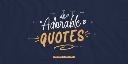 Adorable Quotes Font Poster 12