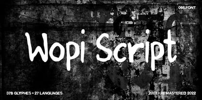 Wopi Script No 3 Font Poster 1