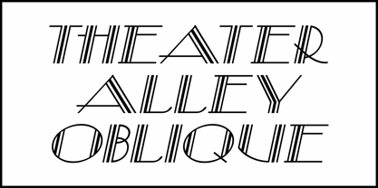 Theater Alley JNL Font Poster 4