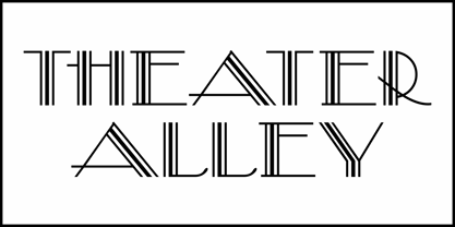 Theater Alley JNL Font Poster 2