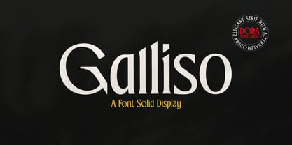 Galliso Font Poster 1