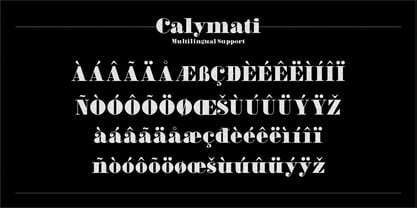 Calymati Font Poster 10
