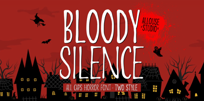 Bloody Silence Font Poster 1