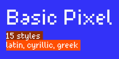 Basic Pixel Font Poster 1