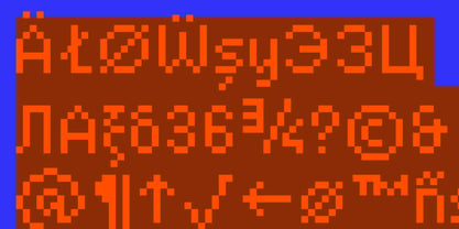 Basic Pixel Font Poster 3