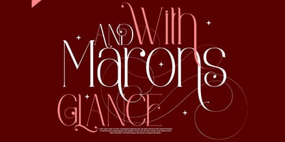 Marons and Glance Font Poster 3