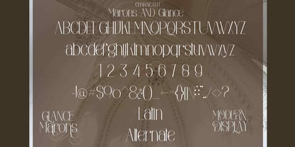 Marons and Glance Font Poster 9