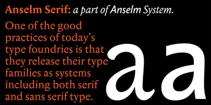 Anselm Serif Police Poster 2
