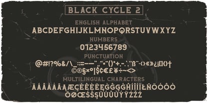 Black Cycle 2 Font Poster 3