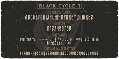 Black Cycle 2 Font Poster 2