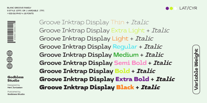 Groove Inktrap Display Font Poster 6