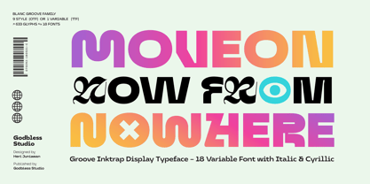 Groove Inktrap Display Font Poster 5