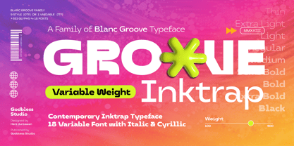 Groove Inktrap Display Font Poster 1