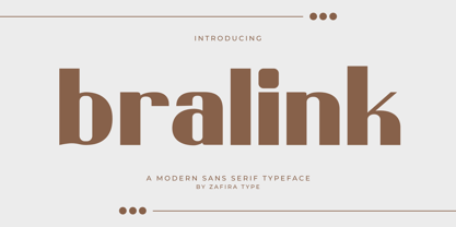 Bralink Font Poster 1