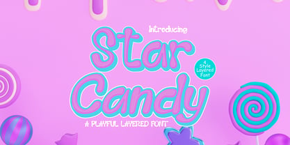 Star Candy 3d Display Font Poster 1