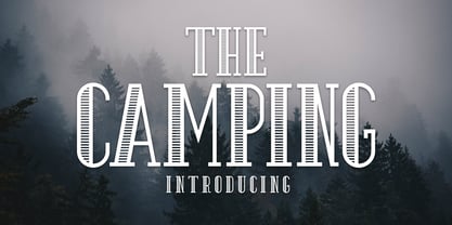 The Camping Font Poster 1