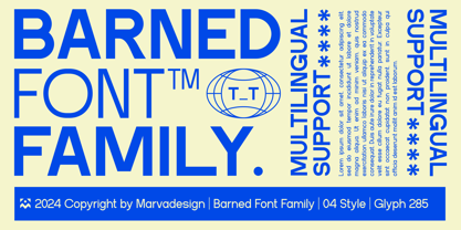 Barned Font Poster 1