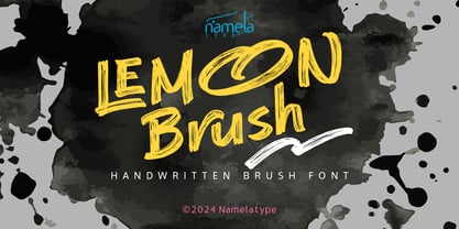 Lemon Brush Font Poster 1