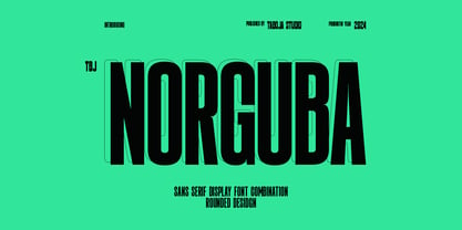 TBJ Norguba Condensed Sans Police Poster 1