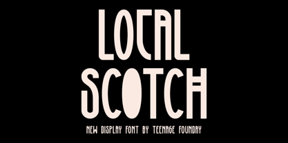 Local Scotch Fuente Póster 1