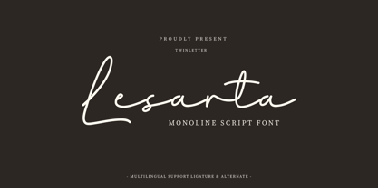 Lesarta Font Poster 1