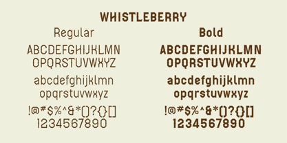 Whistleberry Font Poster 2