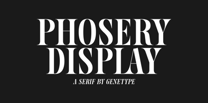 Phosery Font Poster 1