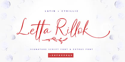Letta Rillok Cyrillic Font Poster 1