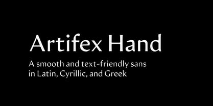 Artifex Hand CF Fuente Póster 1