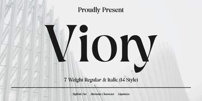 Viory Font Poster 1