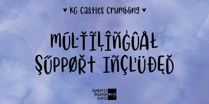 KG Castles Crumbling Font Poster 4