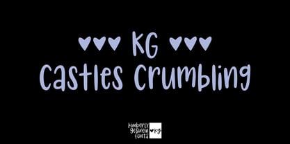 KG Castles Crumbling Font Poster 1