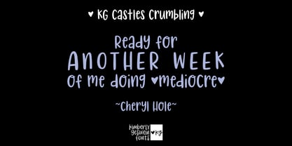 KG Castles Crumbling Font Poster 3