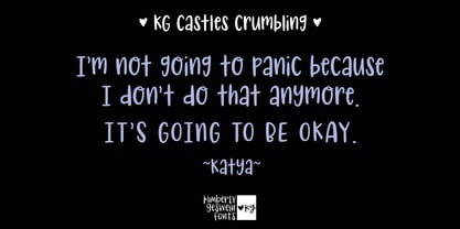 KG Castles Crumbling Font Poster 5