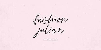 Fashion Julian Font Poster 1