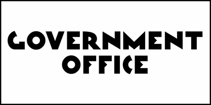 Government Office JNL Font Poster 2