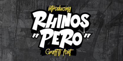 Rhinos Pero Font Poster 1