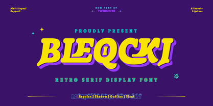 Bleqcki Font Poster 1