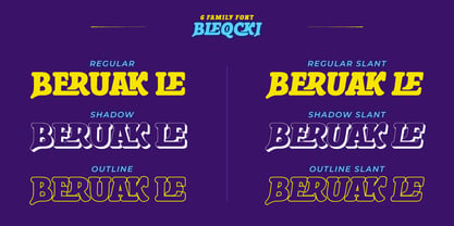 Bleqcki Font Poster 2