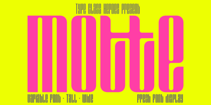 Motte Font Poster 1