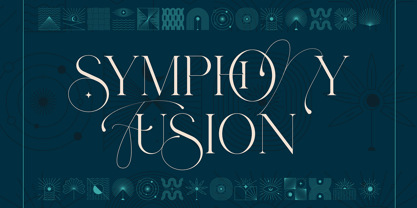 Symphony Fusion Font Poster 1