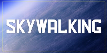 Skywalking Font Poster 1