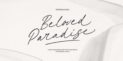 Beloved Paradise Medium Font Poster 1