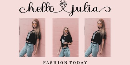 Love Julia Font Poster 3