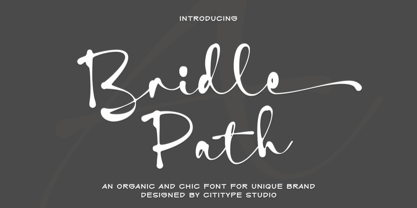 Bridle Path Font Poster 1