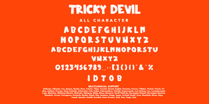 Tricky Devil Font Poster 7