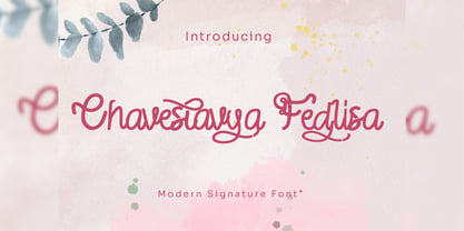 Chaveslavya Fedlisa Font Poster 1