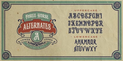 Three Horse Font Poster 6
